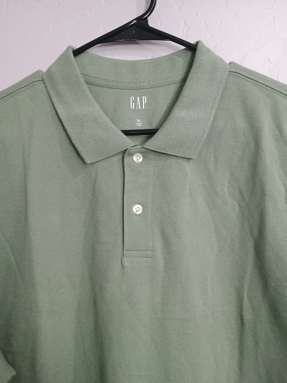 GAP Men's Polo Shirt - Sage Green